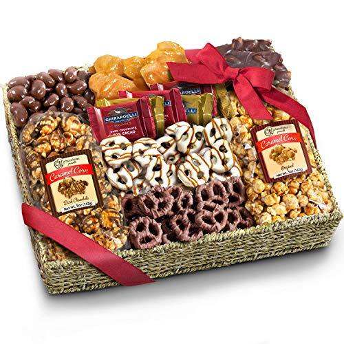 Chocolate Caramel and Crunch Grand Gift Basket for Valentines, Snack, Business, Office and Family