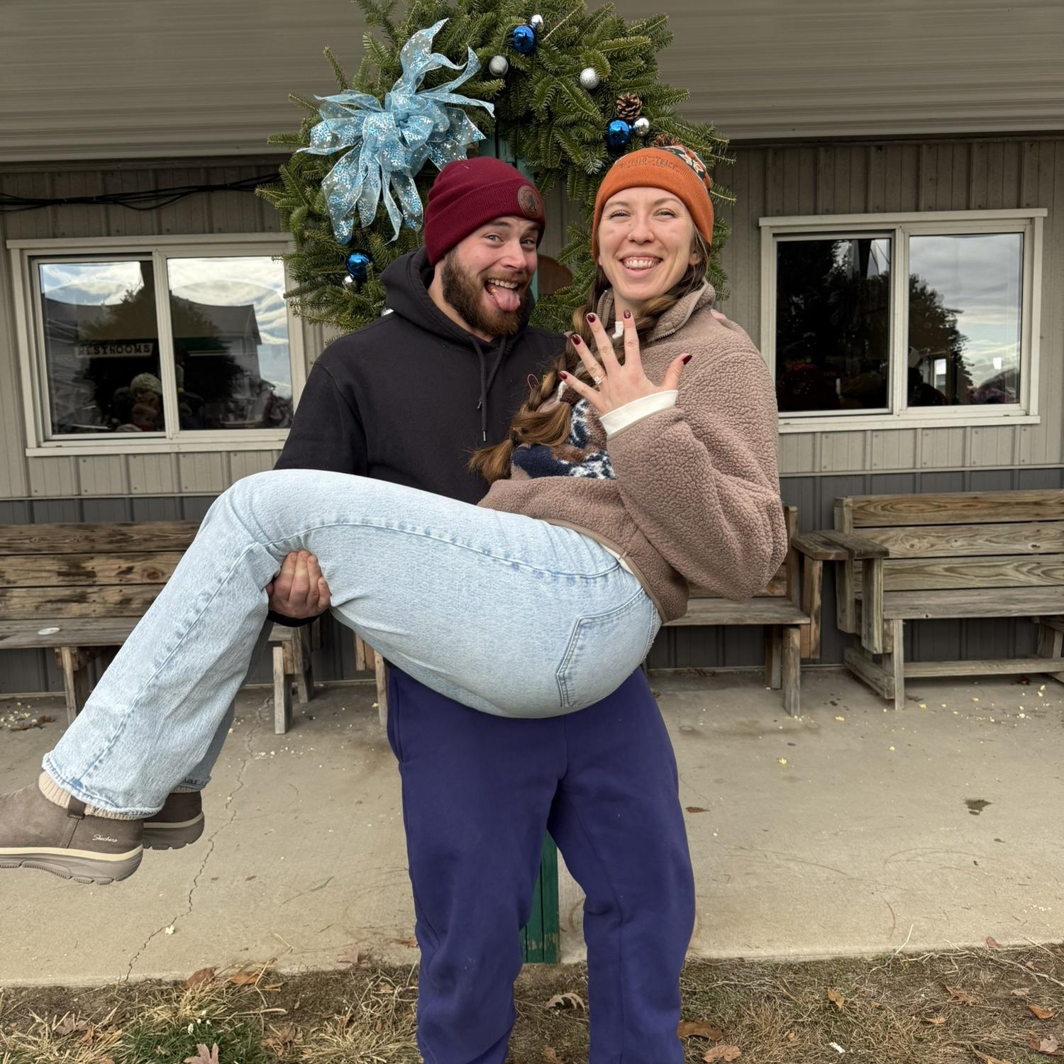 Kiley’s favorite day of the year, Christmas Tree Day!