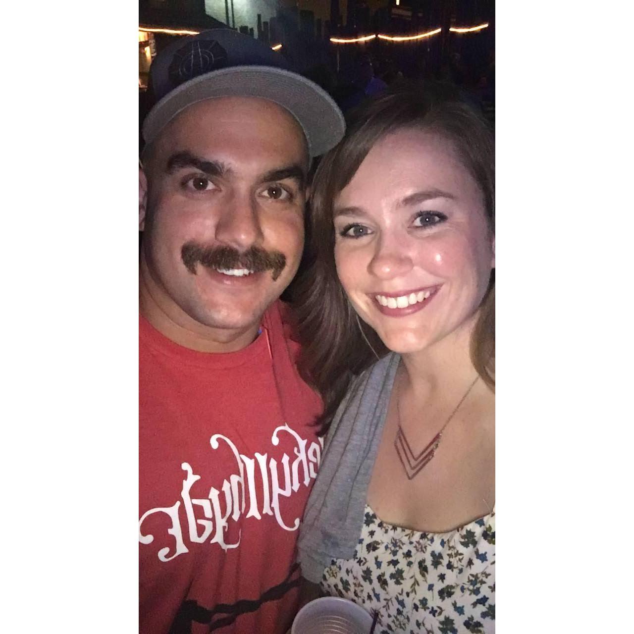 At a concert in KC.