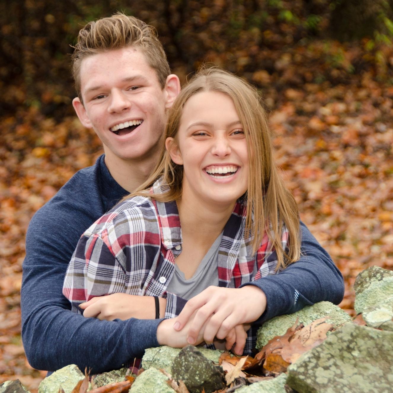 Taken from some photos Parker’s dad took of us in high school!