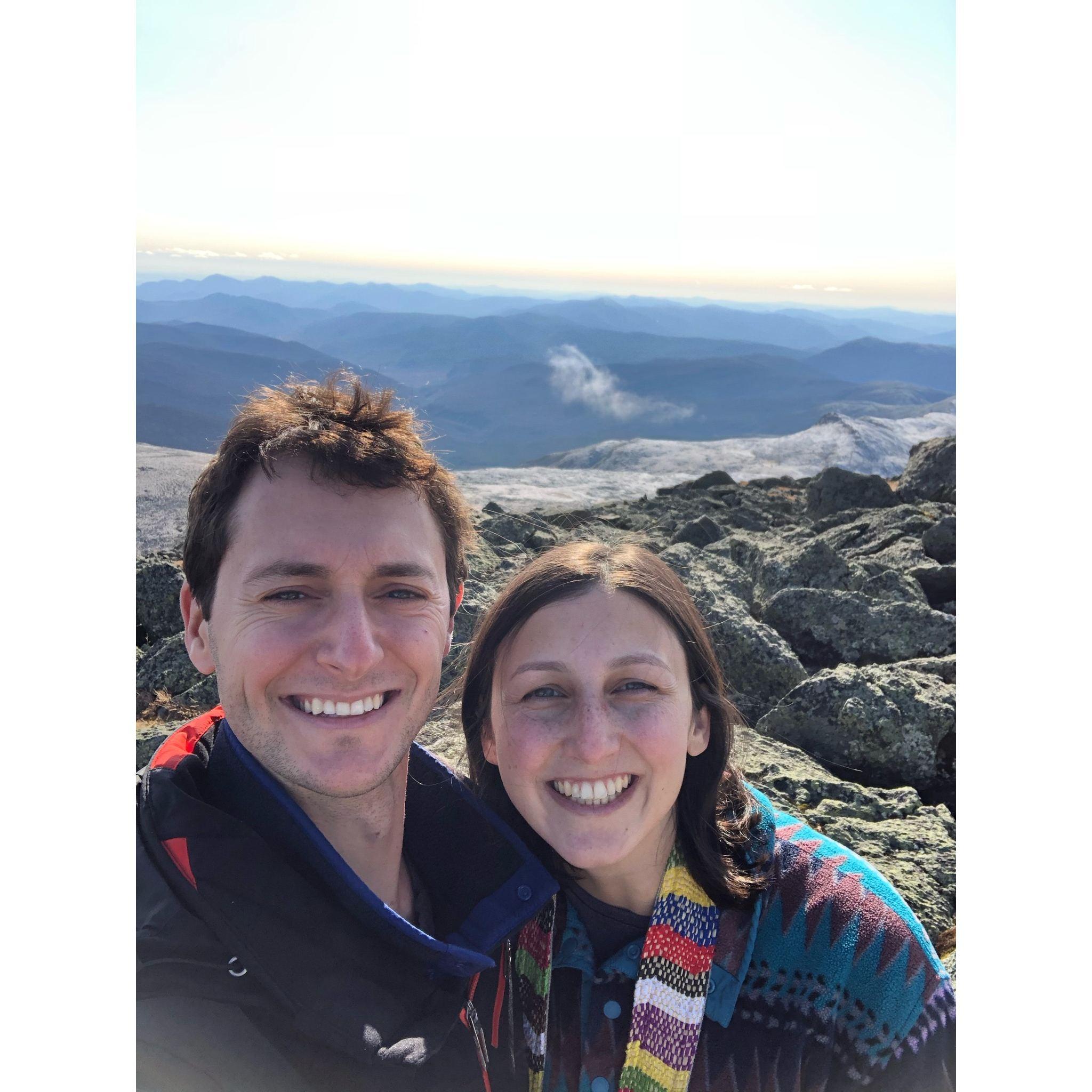 Our relief after we made it up Mount Washington only to realize we had to get back down!