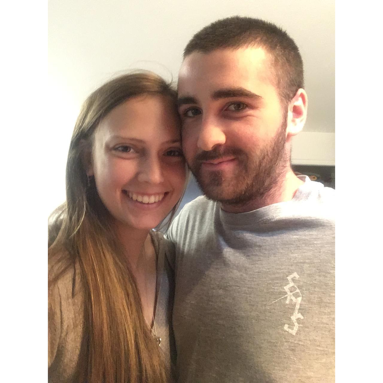 First night together in Springfield, MA.
