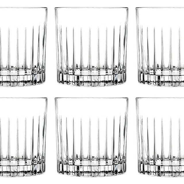 Tumbler Glass - Double Old Fashioned - Set of 6 - Glasses - Designed DOF Crystal Glass Tumblers - For Whiskey - Bourbon - Water - Beverage - Drinking Glasses - 12 oz. - Made in Europe By Barski
