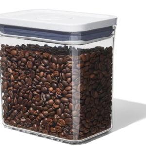 OXO Good Grips POP Container – Airtight 1.7 Qt for Coffee and More Food Storage, Rectangle, Clear