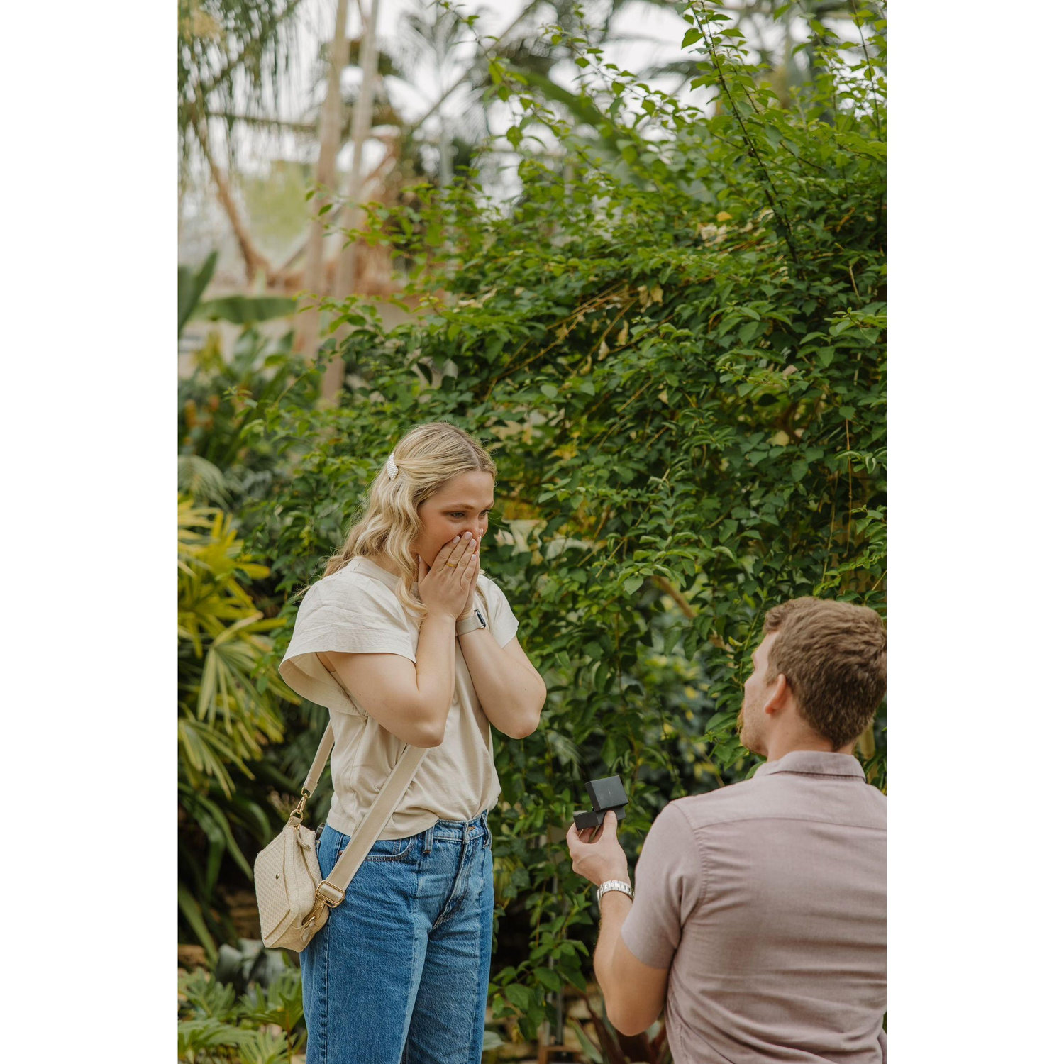 The moment he popped the question.
