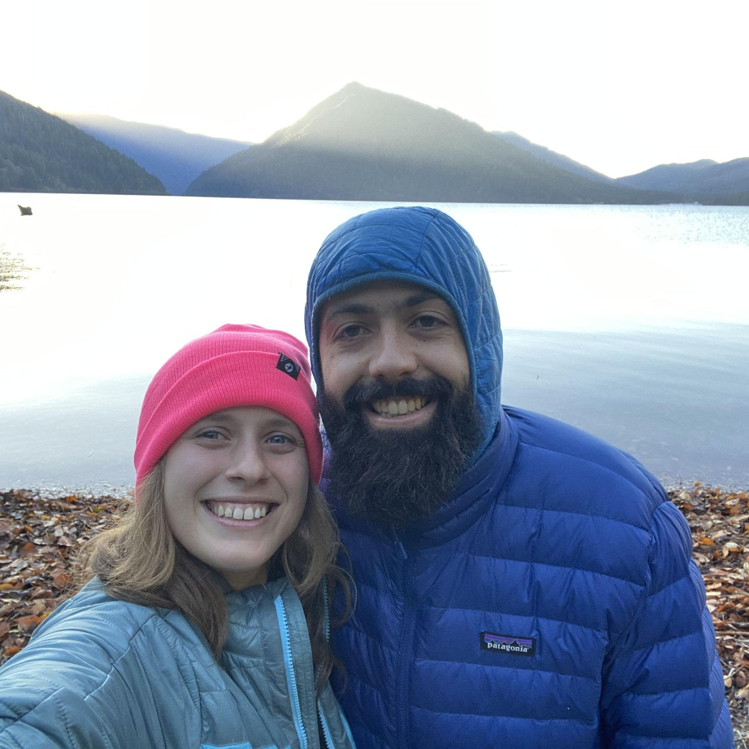 Crescent Lake for Thanksgiving in 2023. Just across the lake from where we'll be saying I do :)