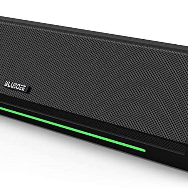 Computer Speakers, Dynamic RGB Computer Sound Bar, HiFi Stereo Bluetooth 5.0 & 3.5mm Aux-in Connection, USB Powered Computer Speakers for Desktop, PC, Laptop, Tablets