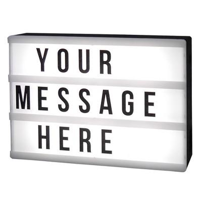 DIY Lightbox Novelty LED Table Lamp Black - Room Essentials™