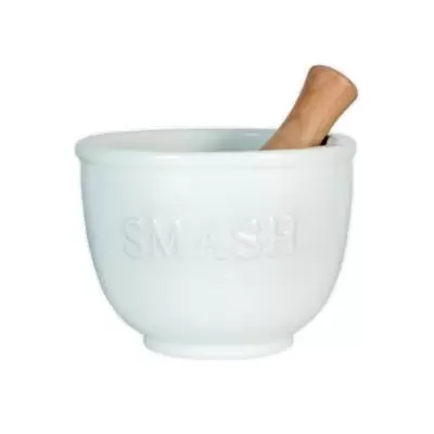Everyday White® by Fitz and Floyd® Bistro "Smash" Mortar and Pestle