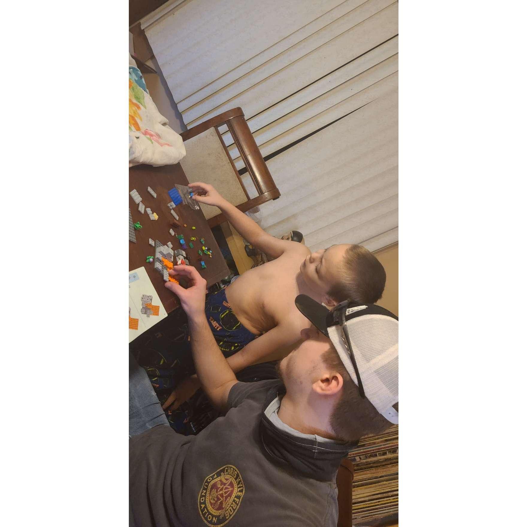 Elana's favorite photo of Gage interacting with her little brother, Jaxson