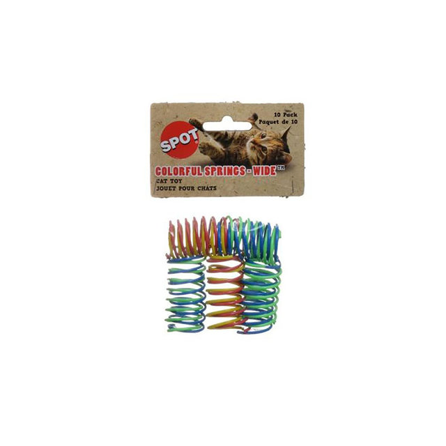 Spot Wide & Colorful Springs Cat Toy - 10 Pack