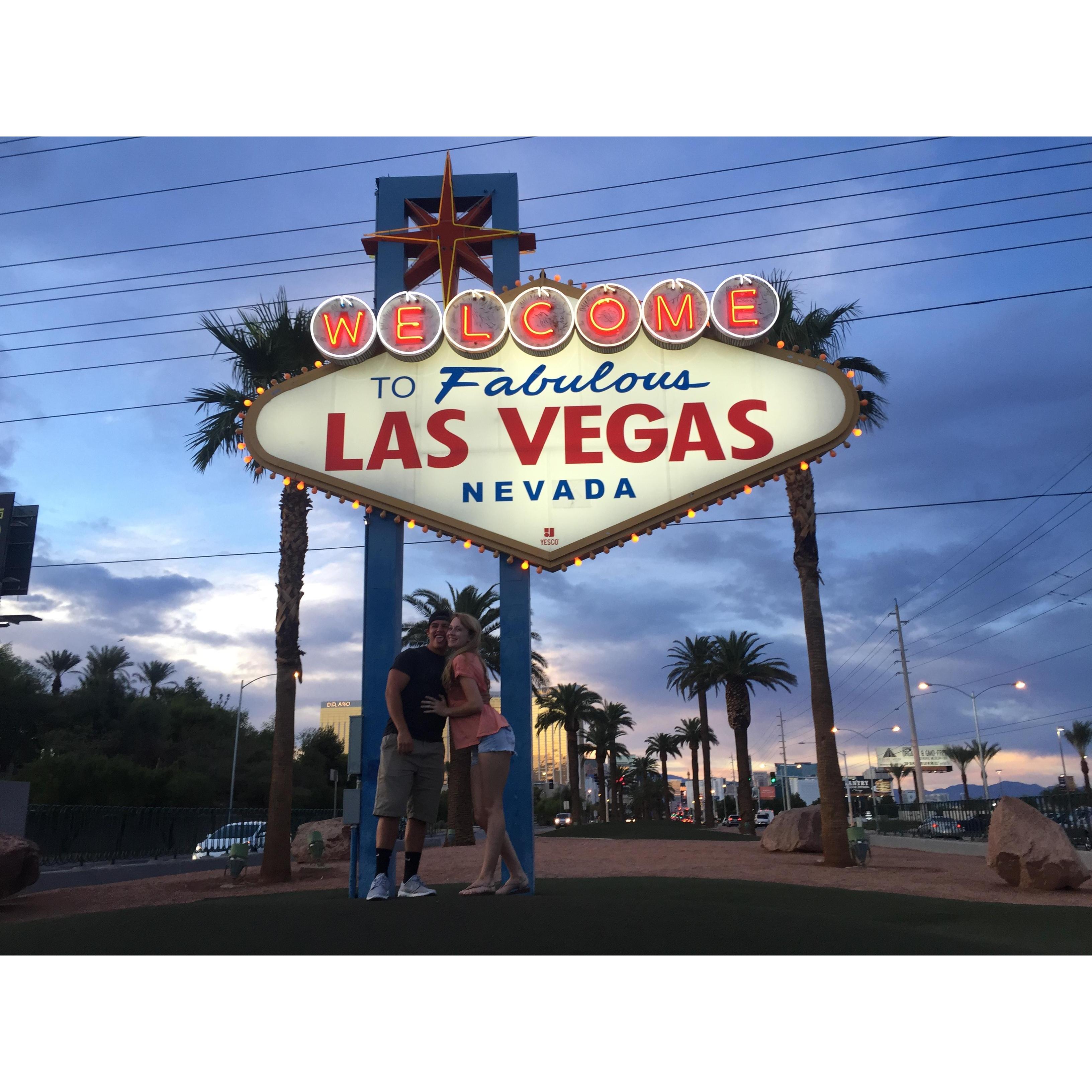 First time visiting our home away from home, Las Vegas, together in 2015
