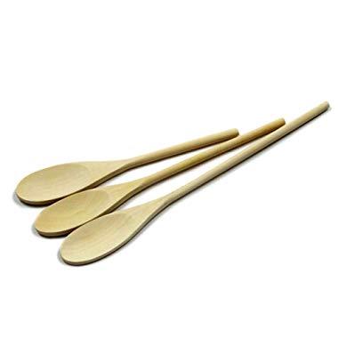 Chef Craft 21255 Maple Wooden Set Spoon, Multisize, Brown