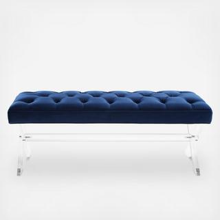 Claira Lucite Bench