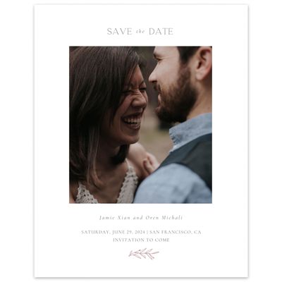 Pink Spring Wedding Digital Save the Date - Kently Photo