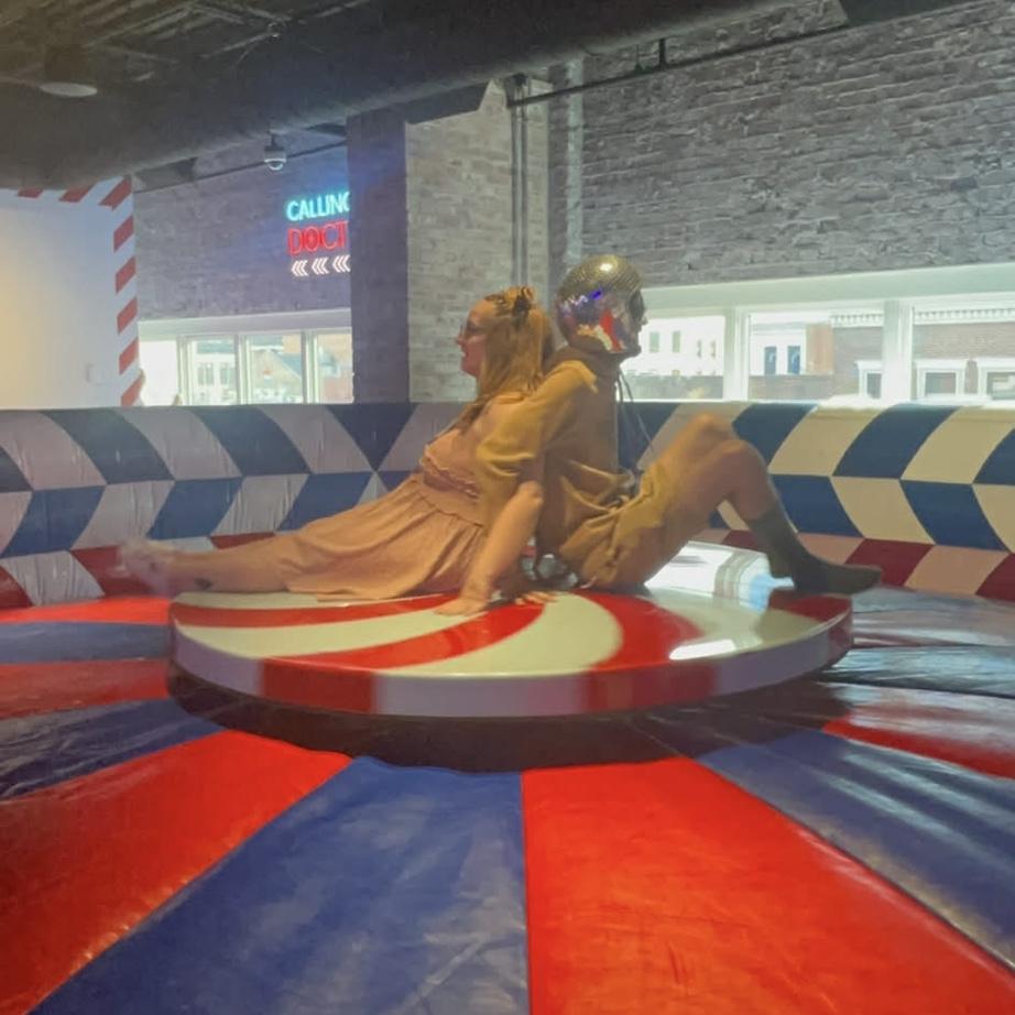 We went on this twirly thing and I stayed on way longer than Mandeep did.. haha! 07.22.2025