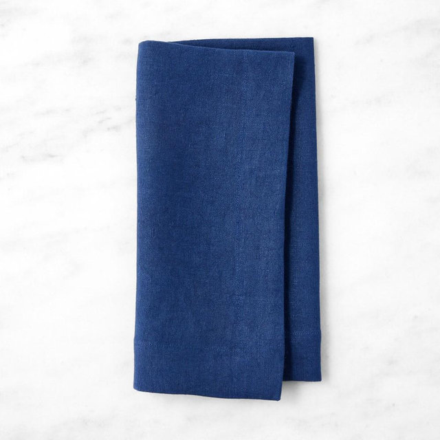 Signature Linen Napkin, Each, Navy