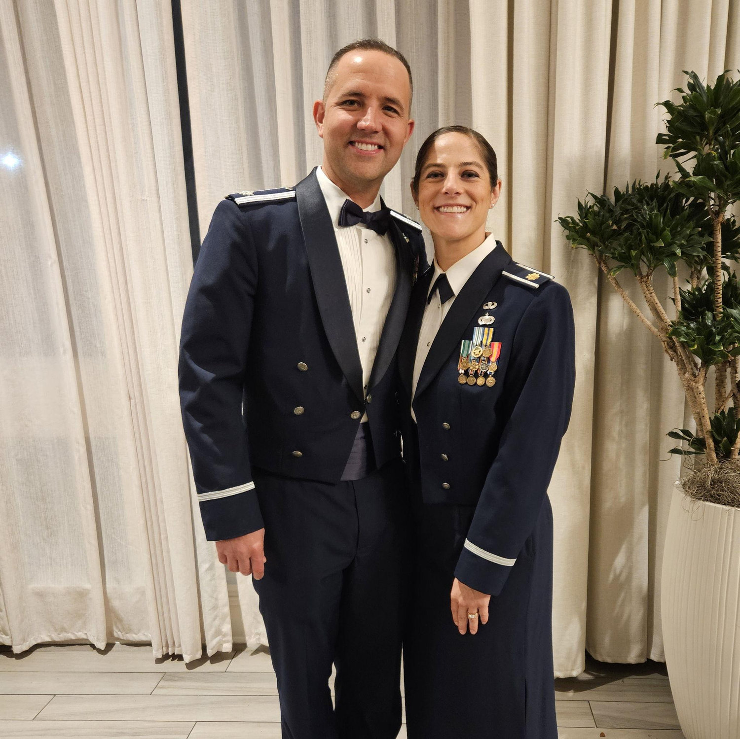 Our first Military Ball together with Ashleigh's detachment. We shook over 500 cadets hands while we were standing in the receiving line.