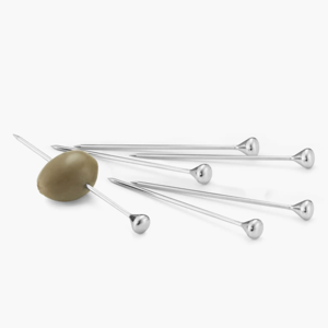 Georg Jensen Set of 6 Sky Food & Cocktail Sticks - Silver