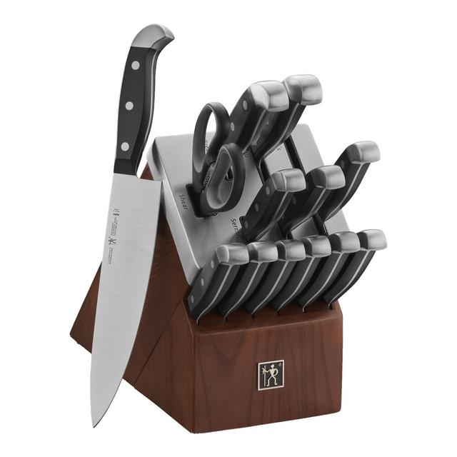 HenckelsStatement14-pc, Self-Sharpening Knife Block Set, black matte
