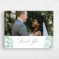 Green Wedding Thank You - Hallberg Photo