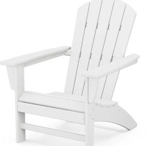 White Nautical Adirondack Chair