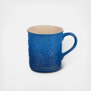 Olive Branch Embossed Mug