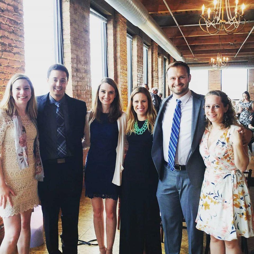 Luke and Hannah's Wedding, July 2018 with Annie, Diva, Jackie, and Julie