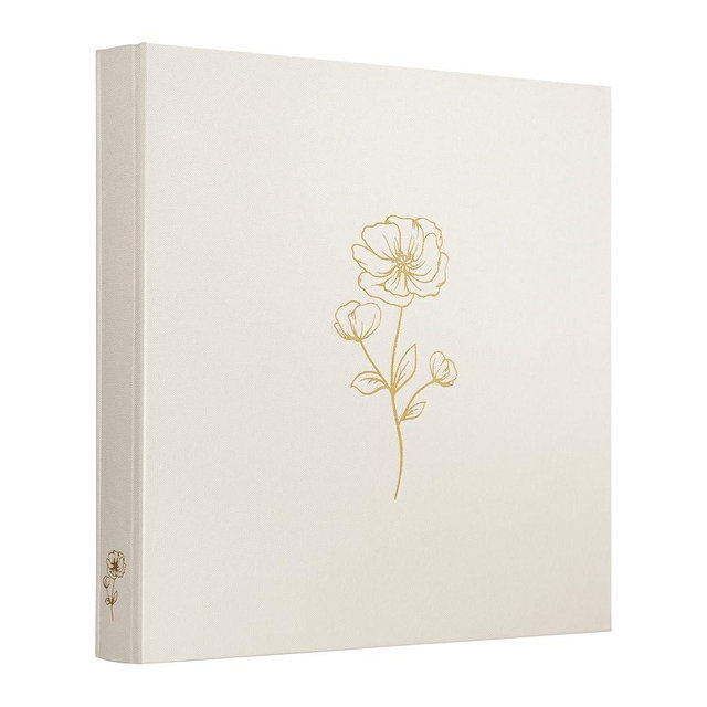 Tslespcx Photo Album 4x6 500 Photos 5 Pictures Per Page, 500 Pockets, Photo Albums 4x6 Pictures, Linen Fabric Cover Large Photo Album Book for Wedding Family Memories(Beige)