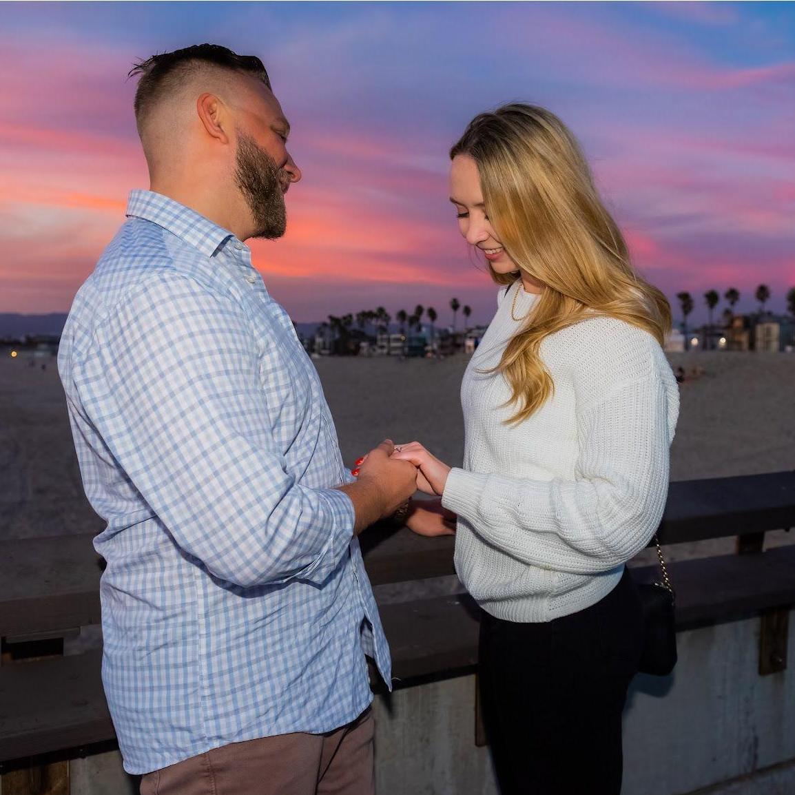 Jake planned the most perfect proposal, and had a photographer there to capture the moment!