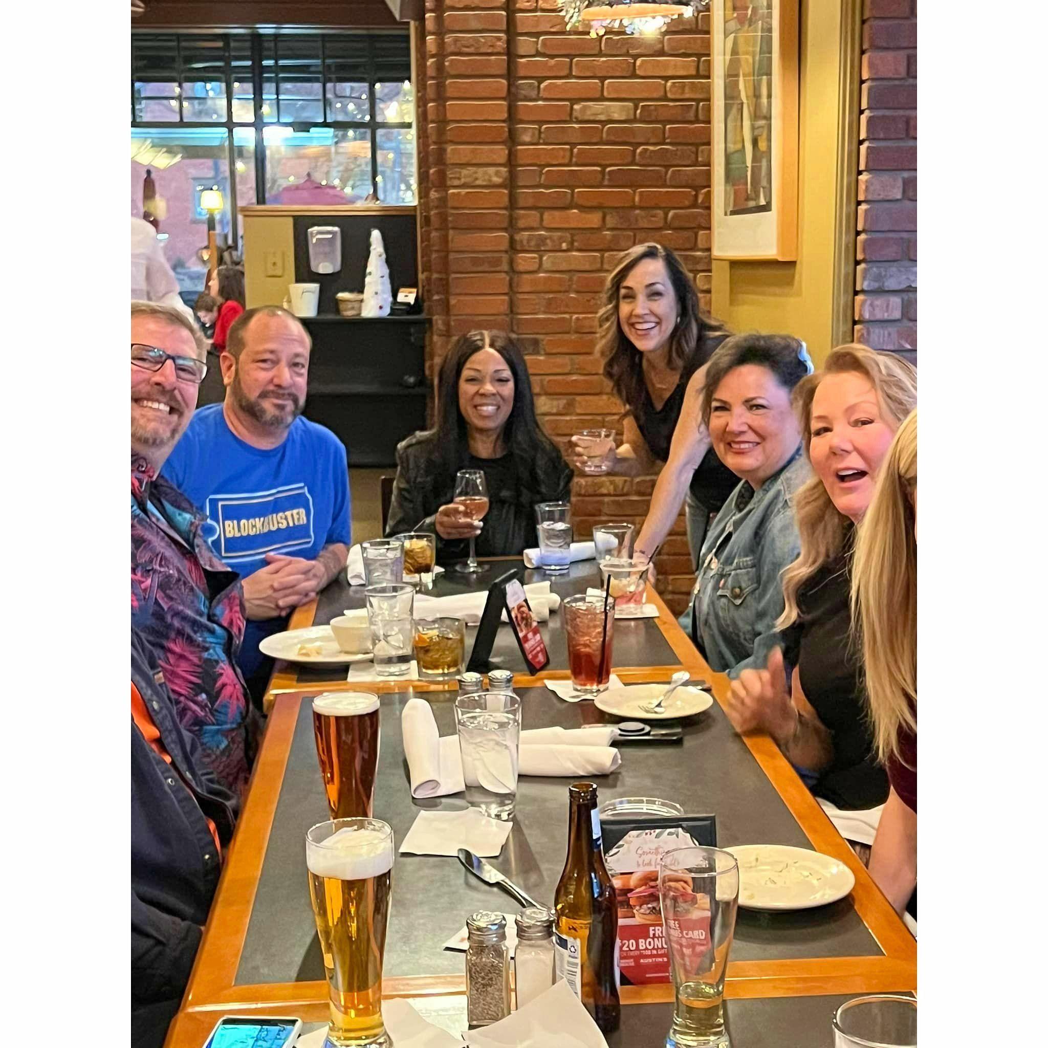 Celebrating our engagement with friends