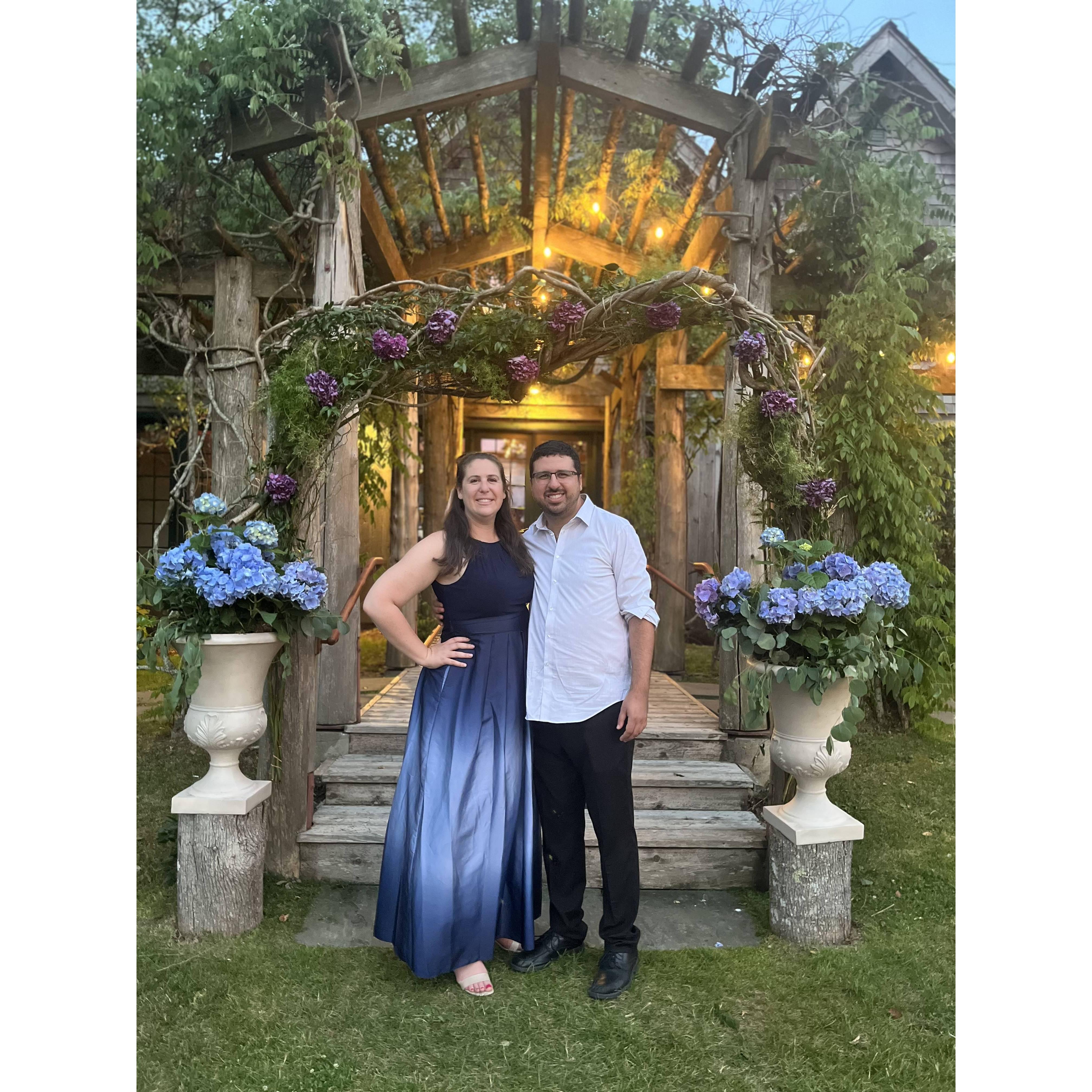 A Hamptons getaway wedding that we attended together.