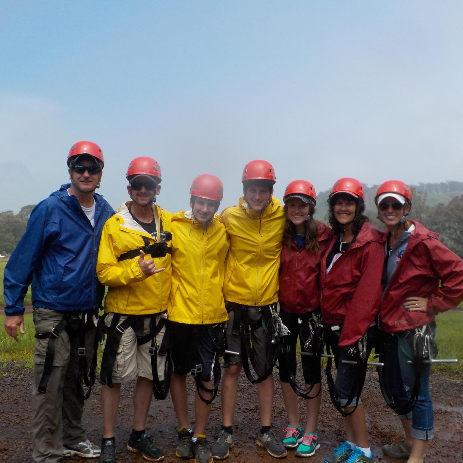 In 2014, the two families went on their first family vacation together to Maui, Hawaii! The families enjoyed zip lining, surfing, snorkeling, and so much more!