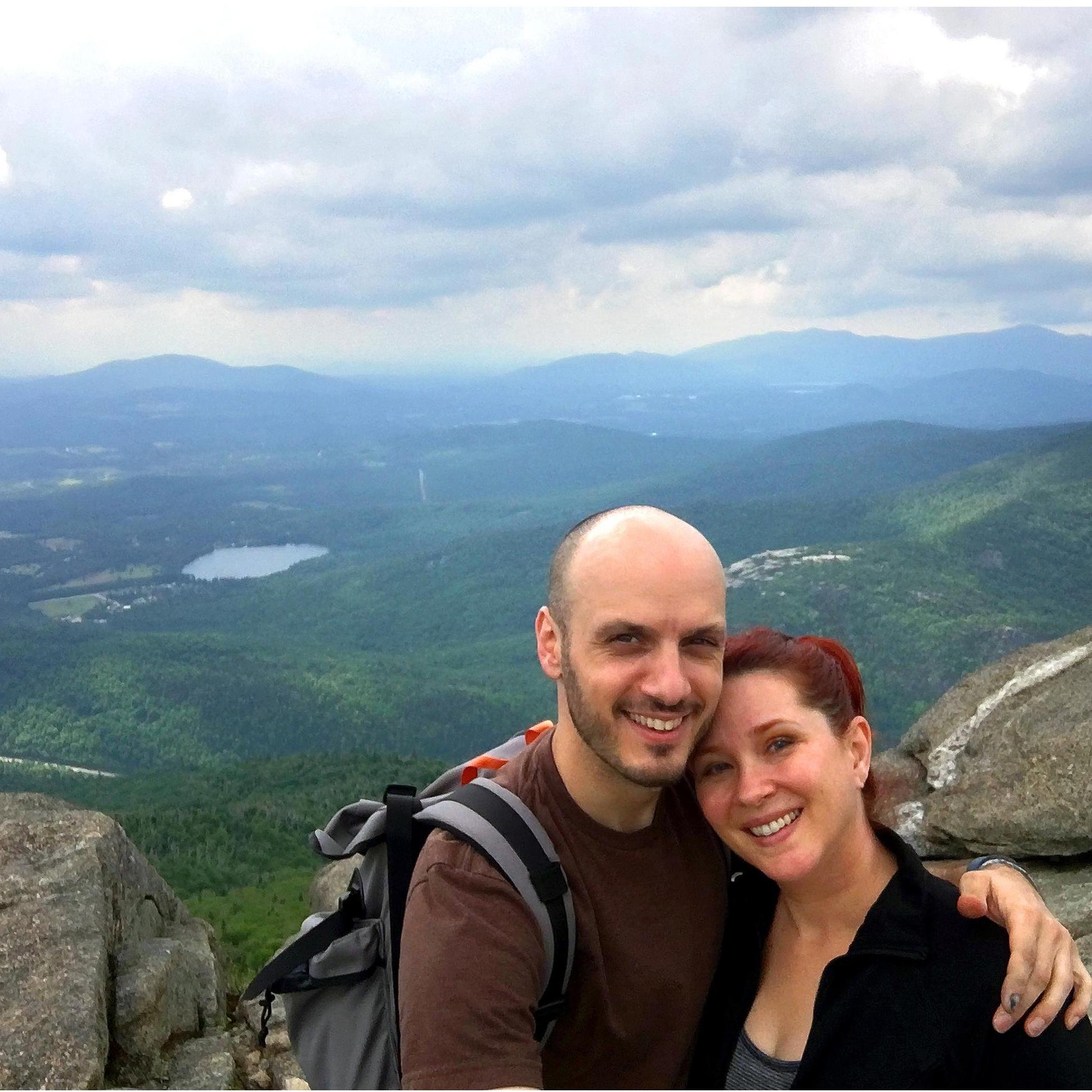 Atop Cascade Mountain, in the Adirondacks.