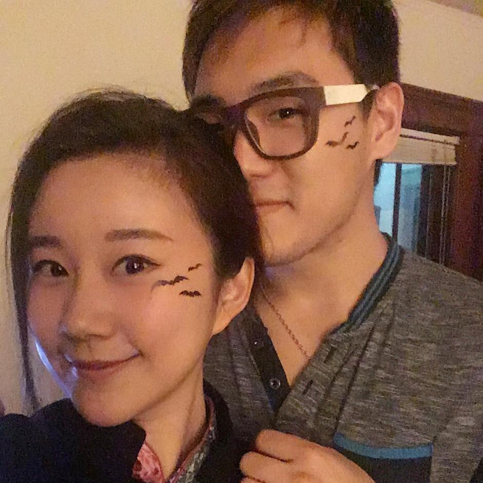Holloway Party - Junni was playing a Chinese Doll and Woo was playing a Korean Boy!