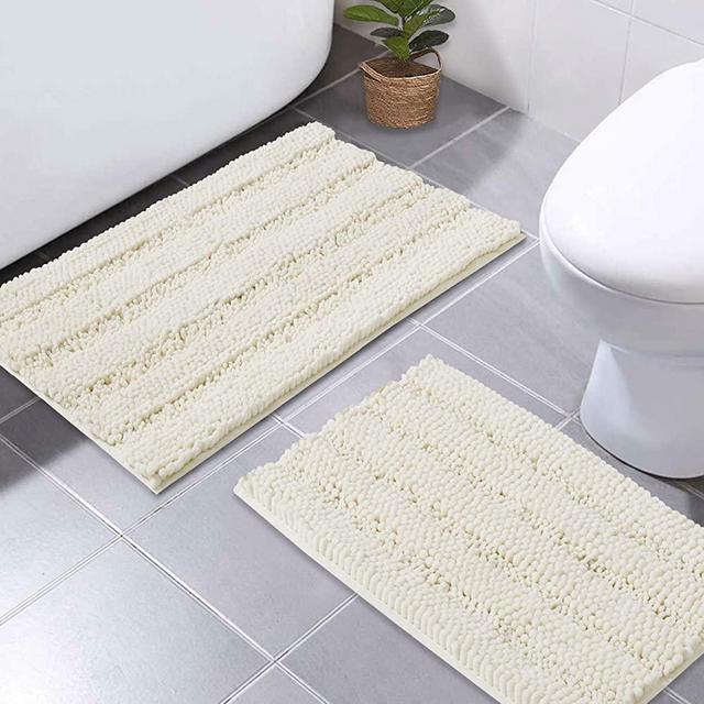 NICETOWN 1 PC Non Slip Bathroom Rug Set, Soft Plush Shaggy Bath Mats for  Bathroom Floor, Indoor Mats Rugs for Entryway Bedroom Shower Kitchen Floor  Pets Puppy