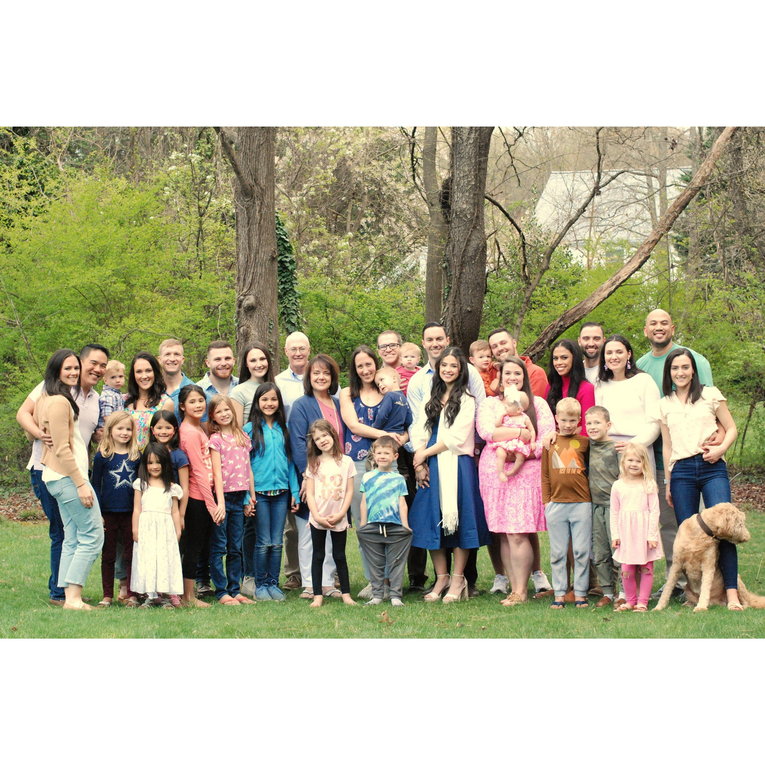 Sofia's second Easter with the White family. Easter 2024.