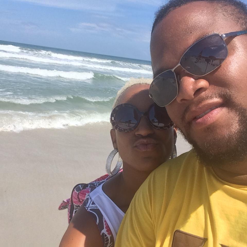 Enjoying the beach...