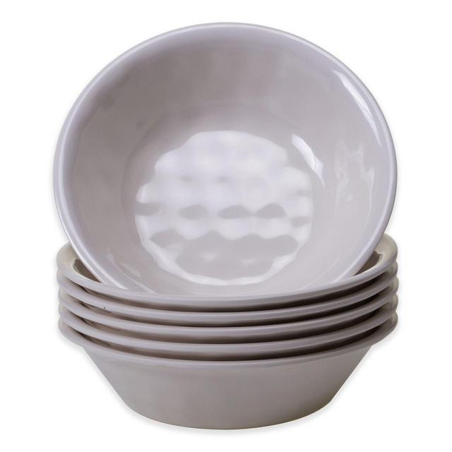 Certified International Melamine Bowls in Cream (Set of 6)