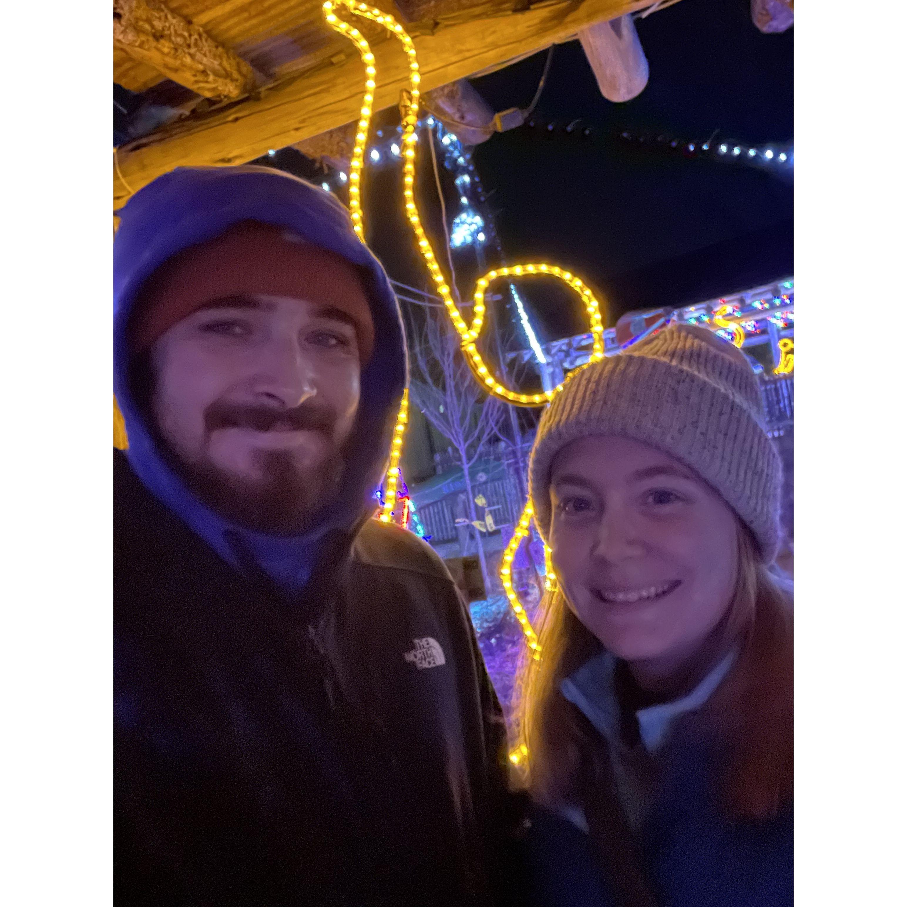 It was a cold night but we enjoyed our first time at the zoo lights!