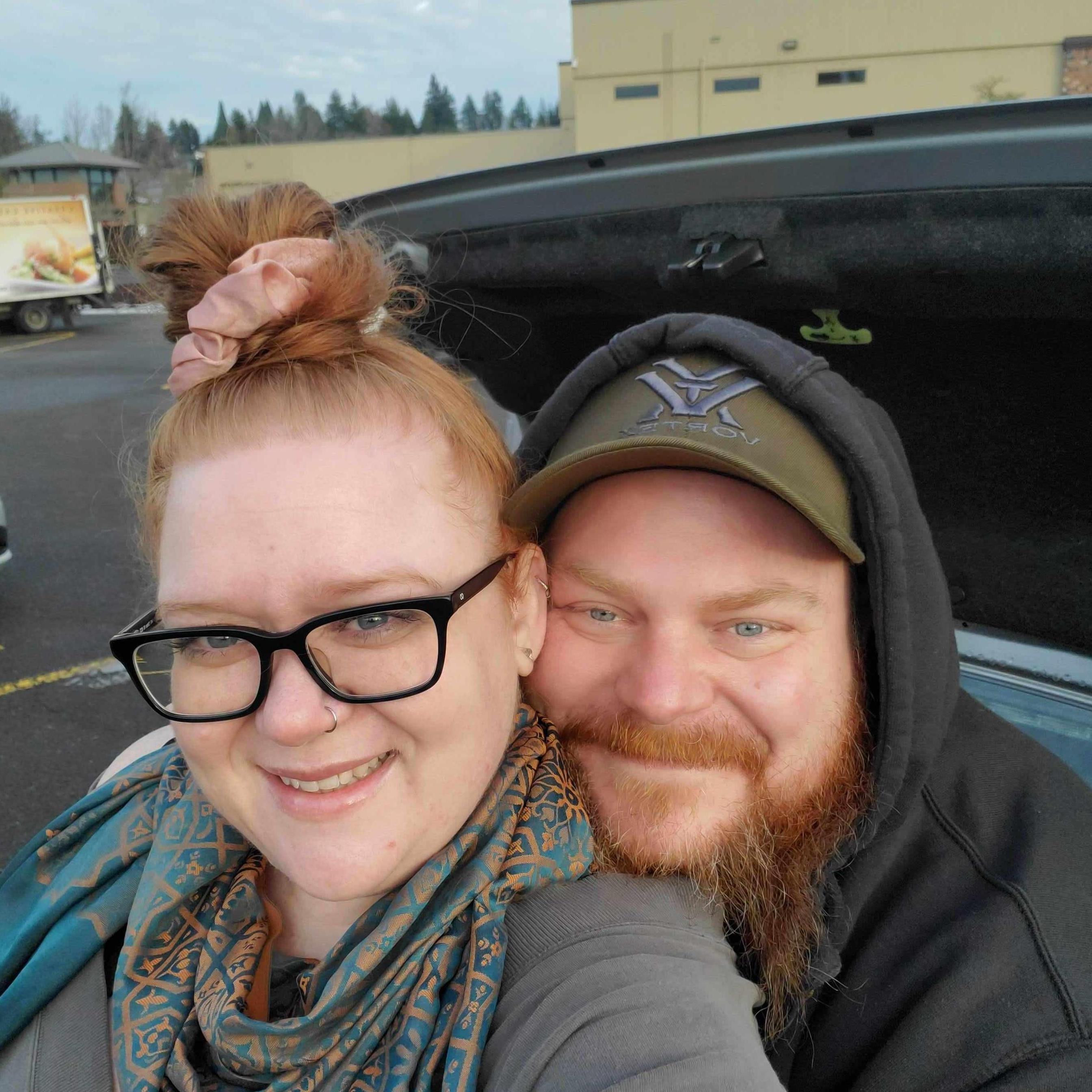 Our very first meet up when Mark brought me coffee on my first day off after the ice storms.