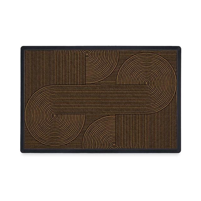 RUGGABLE Washable Front Entryway 2x3 Welcome Door Mat, Harmony, Premium Doormat for Indoor Outdoor Entry with Gripper Non Slip Pad