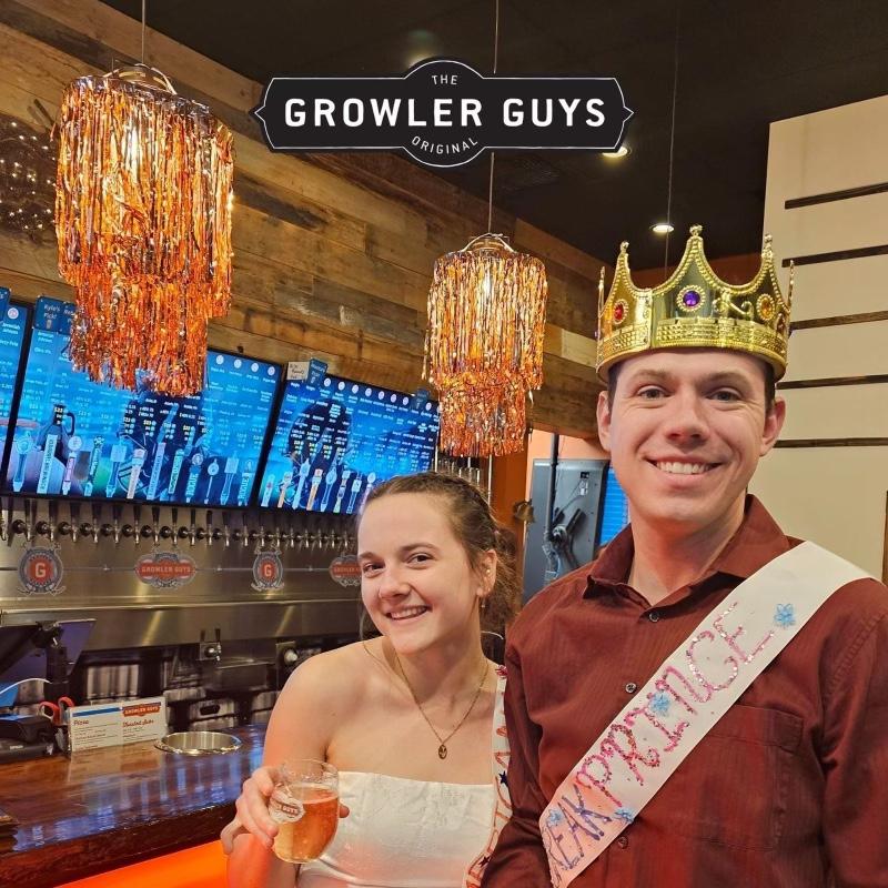 Parker took Anna to a Taylor Swift themed party at the Growler Guys tap house in CDA