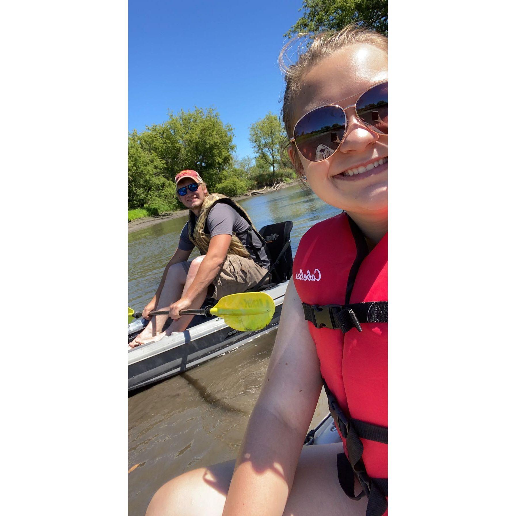 Kayaking down the Little Sioux!