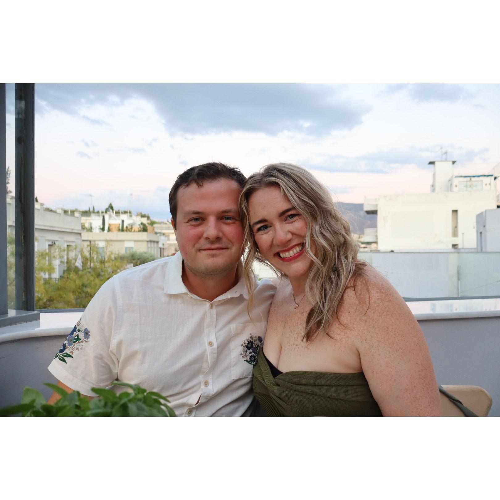 Olivia Sarabia's bday dinner with views of the acropolis!