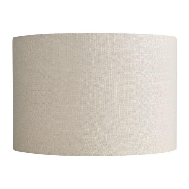 Gallery Straight Sided Linen Drum Lamp Shade, Large, Sand