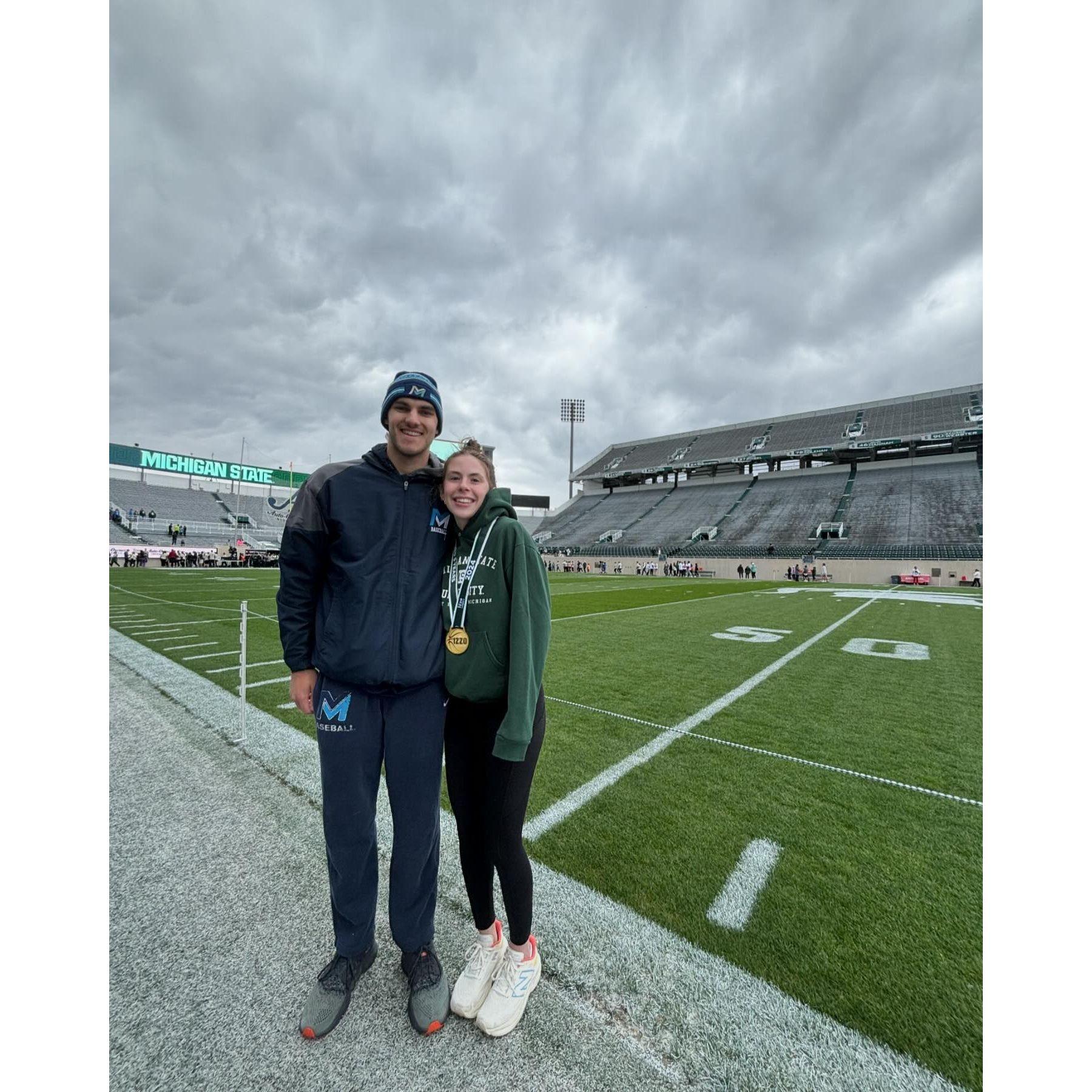 Izzo 5k March 2024 - We both ran several races this year!