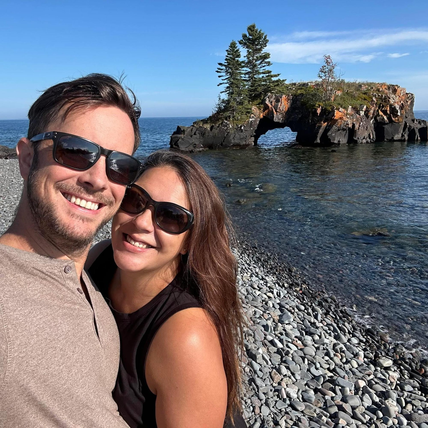 A new spot we found on the north shore, so close to Canada!