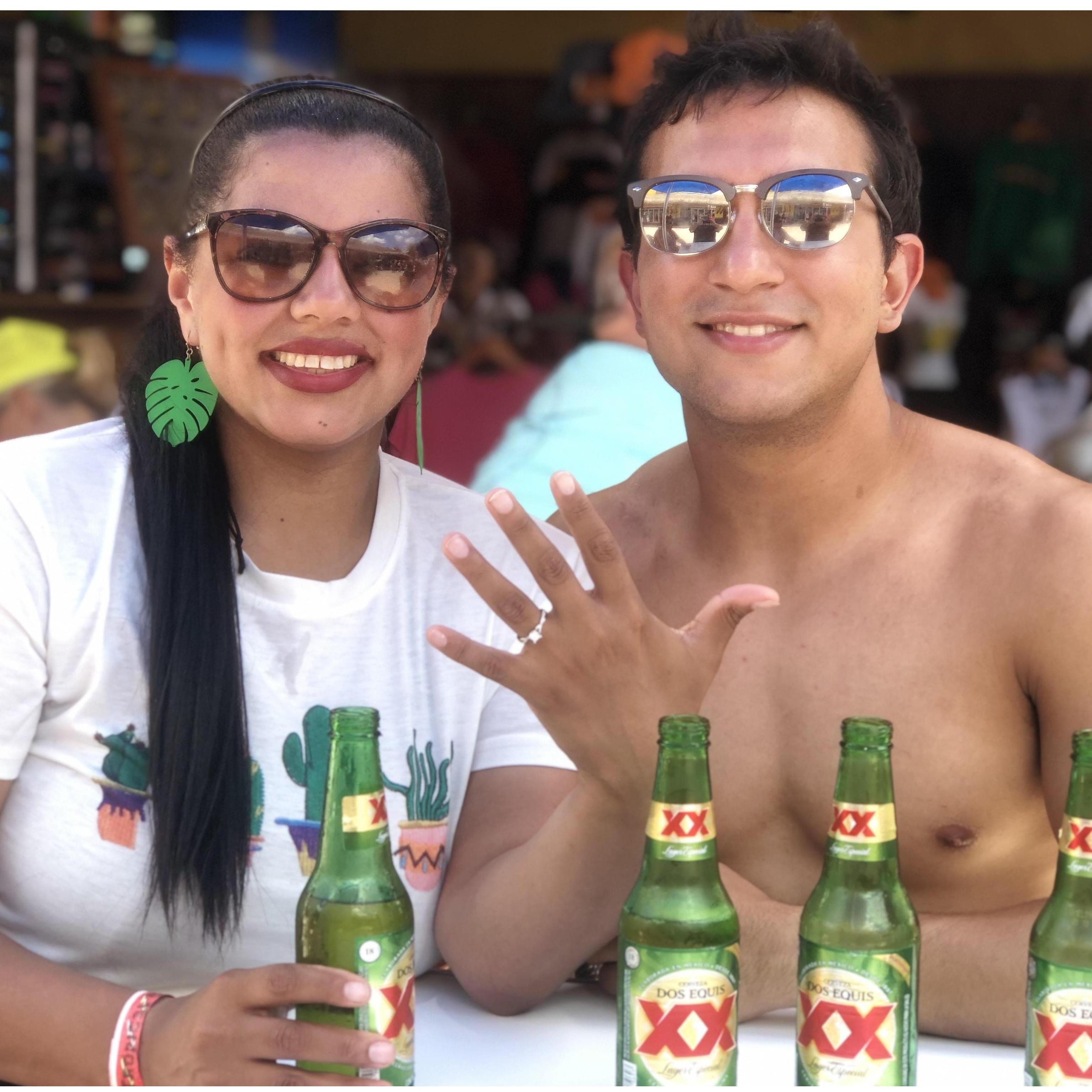 Can’t celebrate an engagement in Mexico without Dos XX