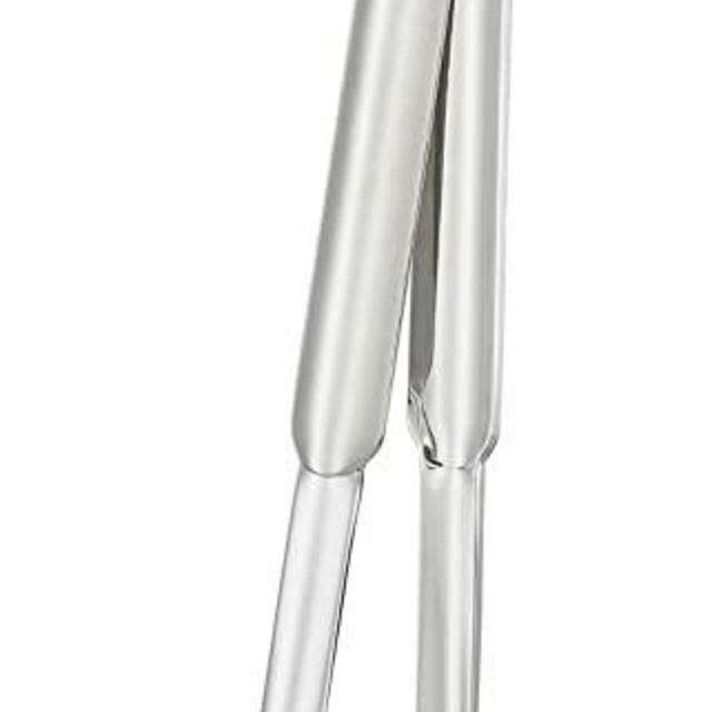 Rösle Stainless Steel Kitchen Fine Tongs, Silicone Tip, Stainless